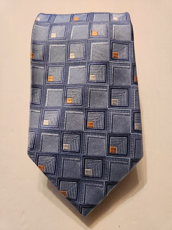 Jos. A. Bank 100% Silk Men Jos.a.bank men\'s new blue 100%silk tie 3 1/2\